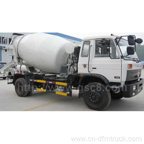 6m3 concrete mixer truck with 4X2 truck chassis